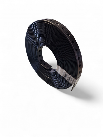 Lochband Stahl verzinkt 14/5 mm, kunststoffbeschichtet, 10 Meter Rolle